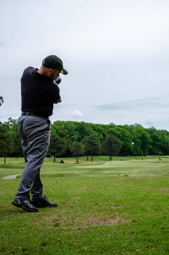 Golfing at Augusta National