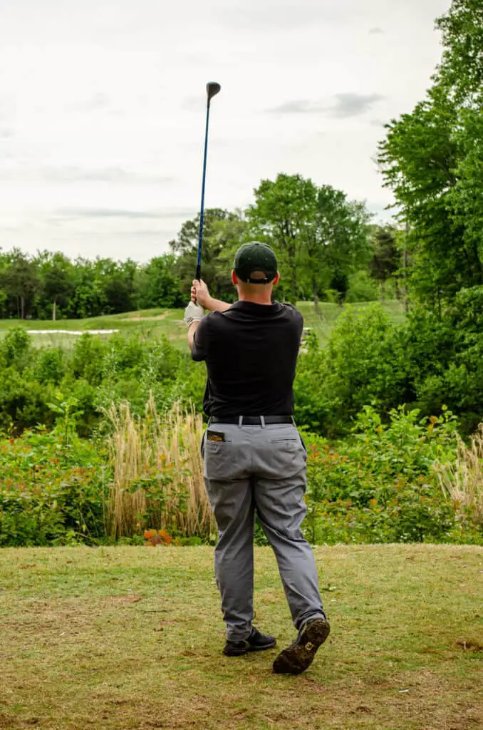many golfers watch the whole ball during their swing