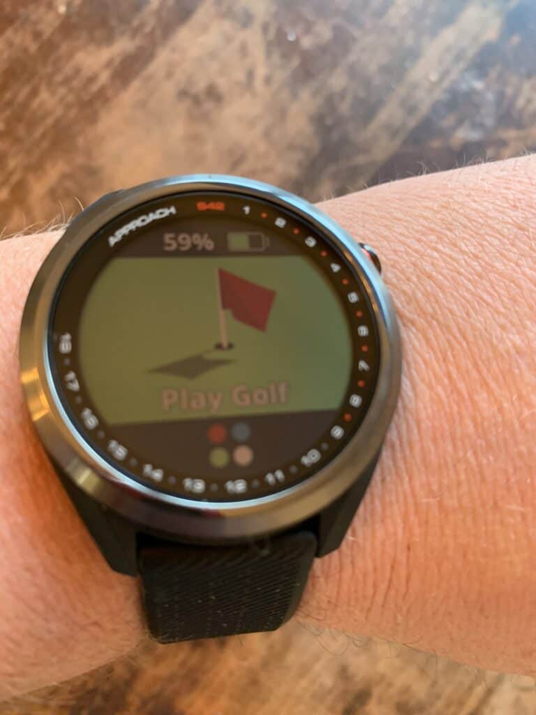 manual pin positioning and shot tracking with the green view on a slightly larger screen