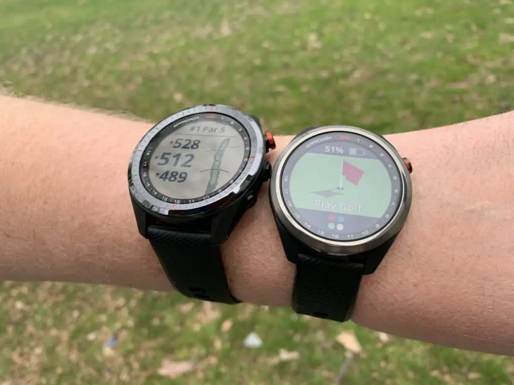 extended battery life in golf gps mode for green distances golf watch